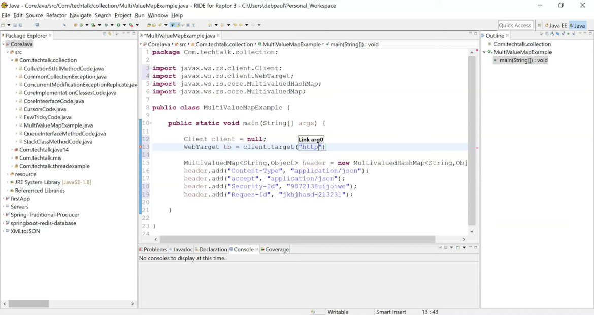 multivaluemap example in javascript - coding