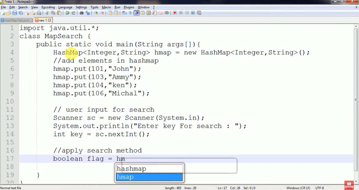 hashmap -  coding in javascript 